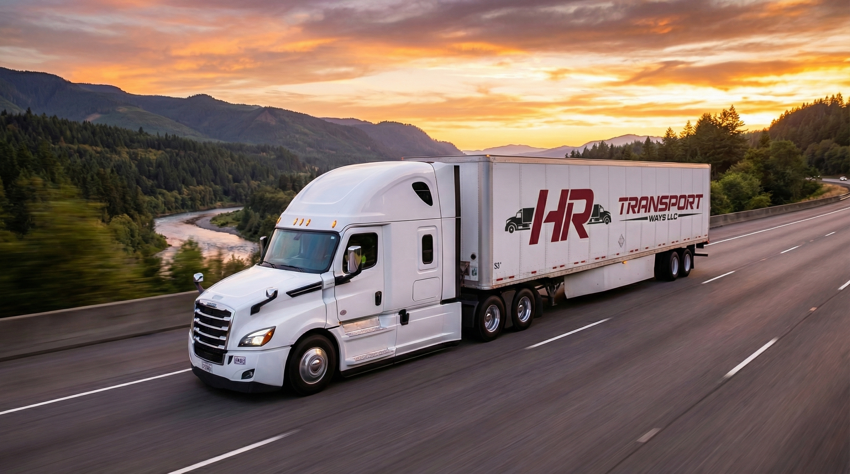 HR Transport Ways truck hero background